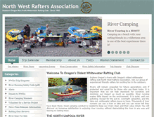 Tablet Screenshot of nwwhitewaterrafting.org